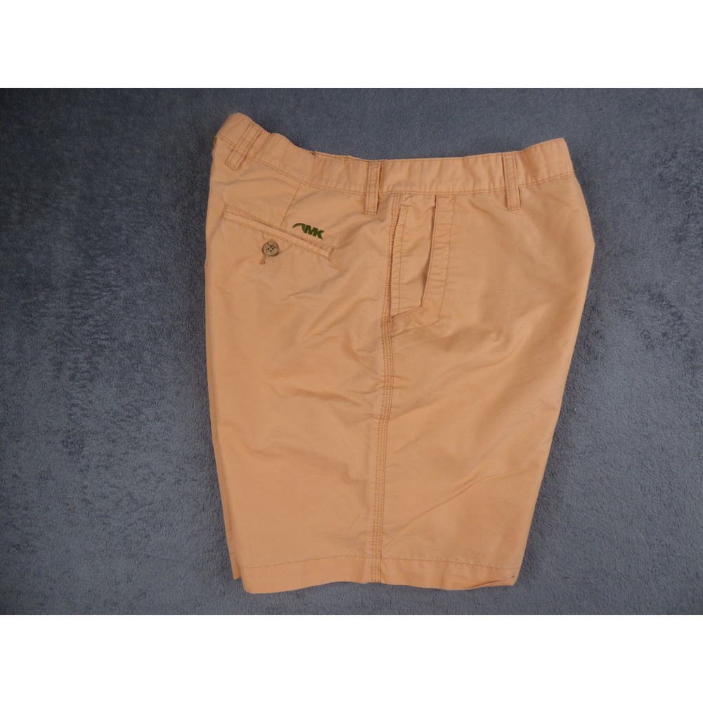 Mountain Khakis Granite Creek Shorts Mens 32x8 Orange Cotton Blend Flat Front